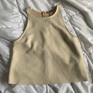 Zara Suade Tank Top NWT
